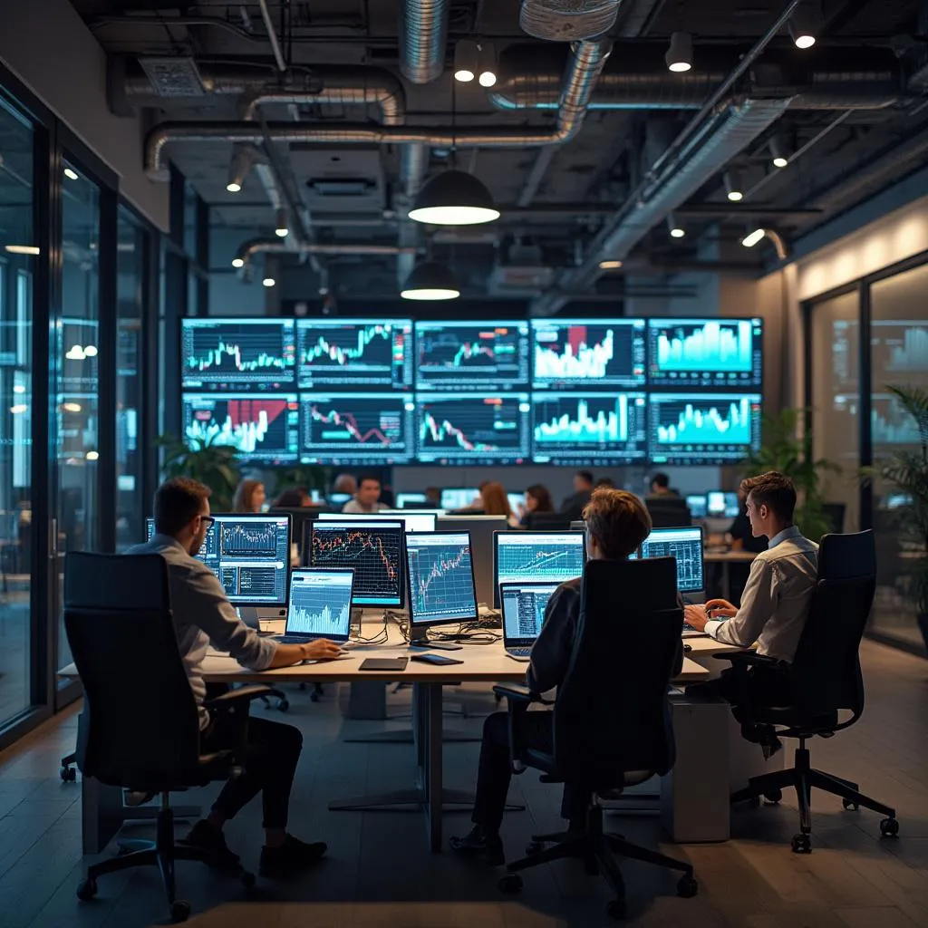 Équipe AlgoInvest travaillant sur des algorithmes d'IA